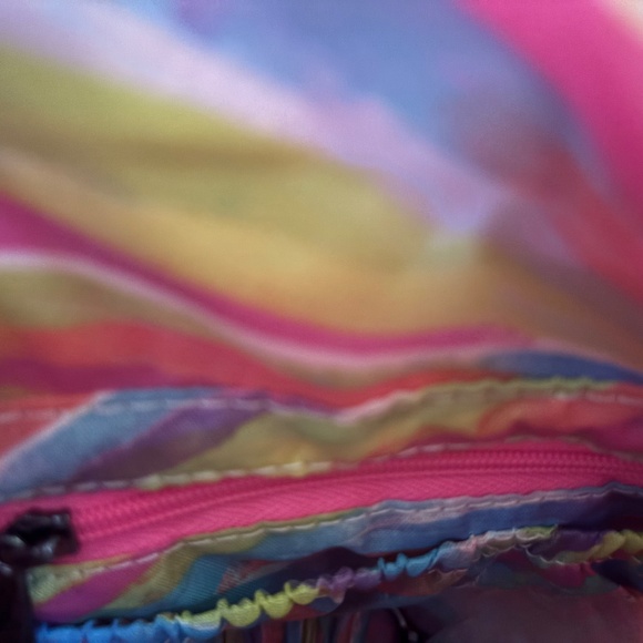 New Lug Pink Crossbody w/ Tote Handles, & Double Zipper Crossbody & Heart Pouch - Picture 11 of 16